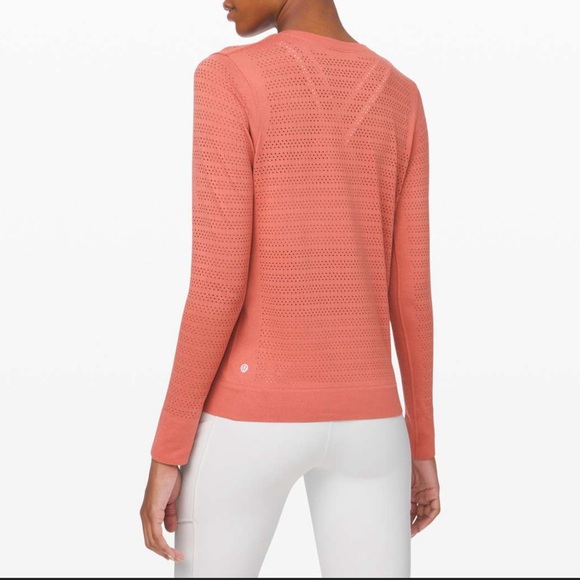 lululemon athletica Tops - EUC Lululemon Breeze By Long Sleeve *Squad Copper Clay size 6